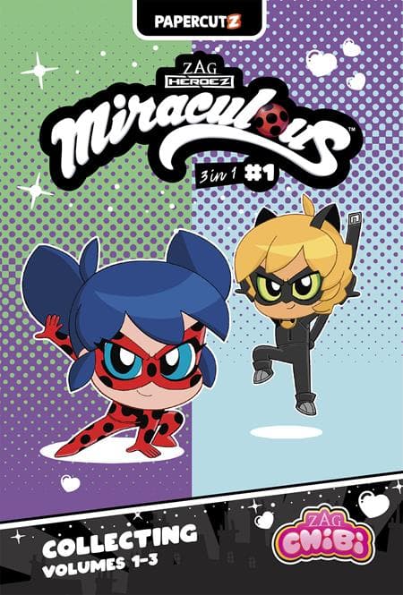 Cover Art for MIRACULOUS LADYBUG CHIBI 03 IN 01 TP VOL 01