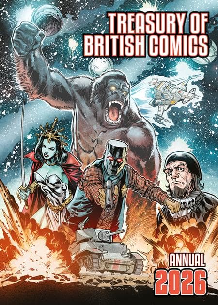 Cover Art for TREASURY OF BRITISH COMICS ANNUAL 2026 HC Limited to 250 copies Allocations May Occur