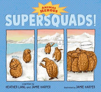 Cover Art for SUPERSQUADS! ANIMAL HEROES HC