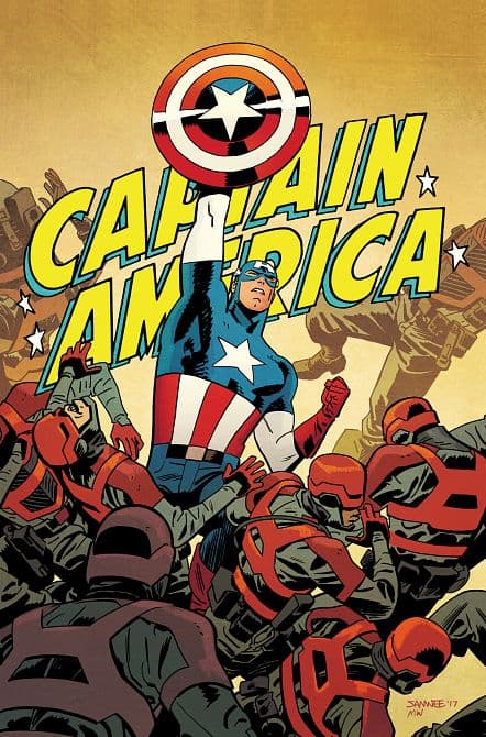 Cover Art for BLACK WIDOW & CAPTAIN AMERICA BY WAID & SAMNEE OMNIBUS CHRIS SAMNEE CAPTAIN AMERICA COVER [ DM ONLY ] HC