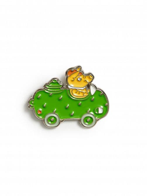 RICHARD SCARRY PICKLE CAR ENAMEL PIN
