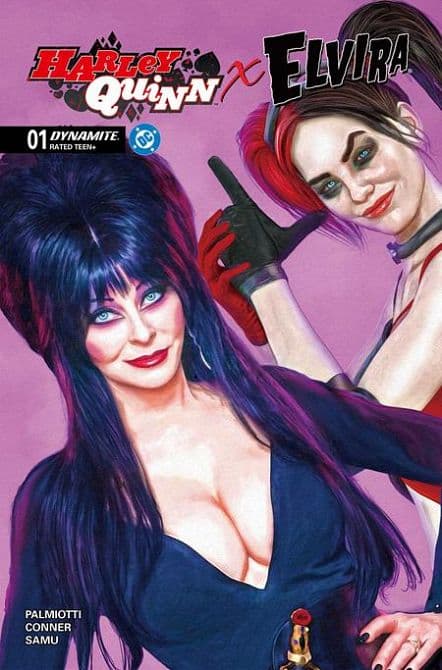 Cover Art for HARLEY QUINN X ELVIRA