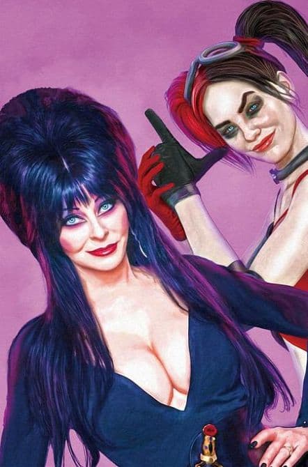 Cover Art for HARLEY QUINN X ELVIRA