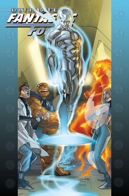 Cover Art for ULTIMATE FANTASTIC FOUR OMNIBUS VOL. 02 PASQUAL FERRY SILVE SURFER COVER HC