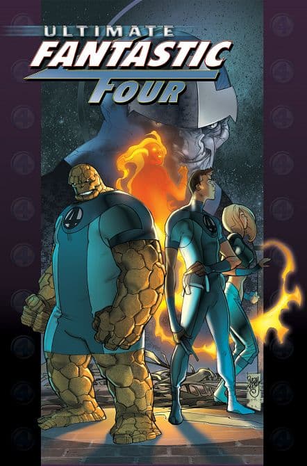 Cover Art for ULTIMATE FANTASTIC FOUR OMNIBUS VOL. 02 PASUAL FERRY THANOS COVER [ DM ONLY ] HC