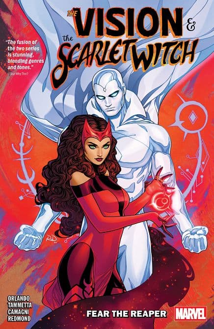 Cover Art for VISION & THE SCARLET WITCH FEAR THE REAPER TP