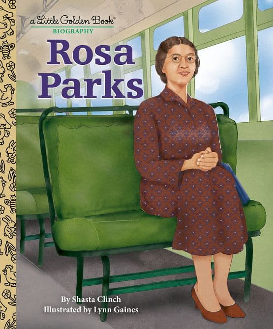 Cover Art for ROSA PARKS A LITTLE GOLDEN BOOK BIOGRAPHY HC