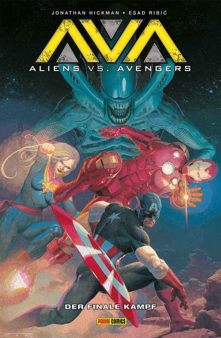 Cover Art for ALIENS VS. AVENGERS ( 2025 )