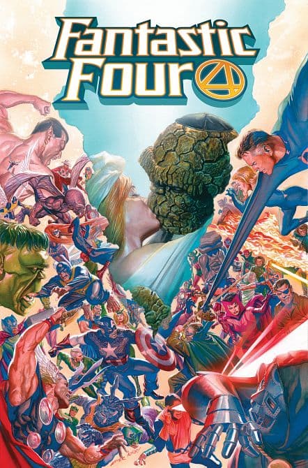 Cover Art for FANTASTIC FOUR BY DAN SLOTT OMNIBUS VOL. 01 ALEX ROSS COVER [ DM ONLY ] HC