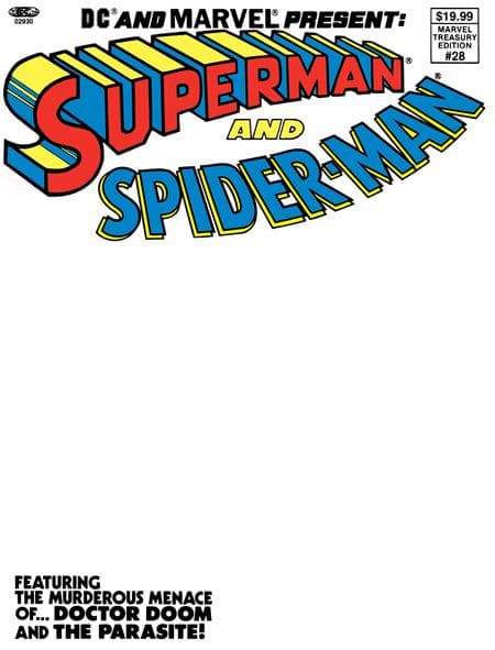 DC AND MARVEL PRESENT SUPERMAN AND SPIDER-MAN ( MARVEL TREASURY EDITION #28 ) FACSIMILE EDITION
