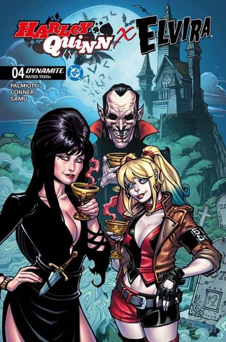 Cover Art for HARLEY QUINN X ELVIRA