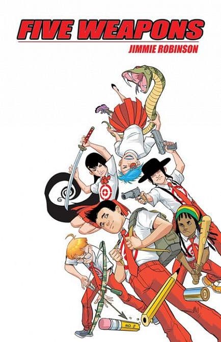 Cover Art for FIVE WEAPONS TP