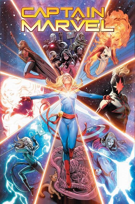 Cover Art for CAPTAIN MARVEL HIGHEST, FURTHEST, FASTEST OMNIBUS CARMEN CARNERO COVER HC
