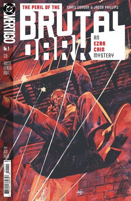 Cover Art for THE PERIL OF THE BRUTAL DARK AN EZRA CAIN MYSTERY