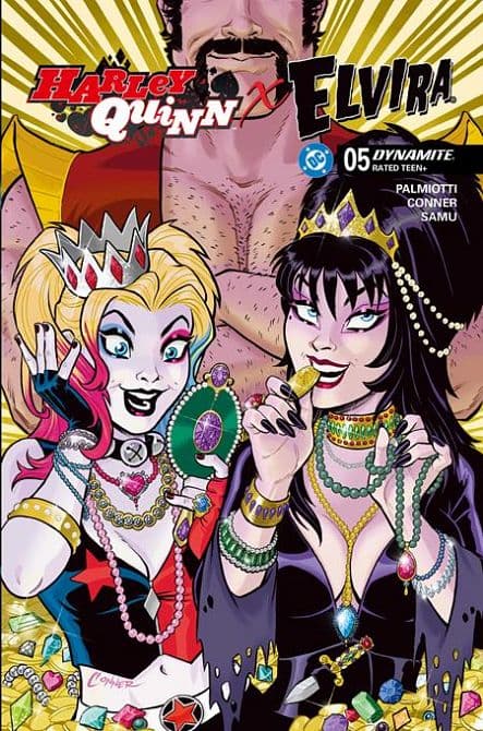 Cover Art for HARLEY QUINN X ELVIRA