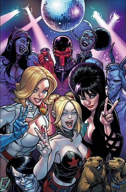 Cover Art for HARLEY QUINN X ELVIRA