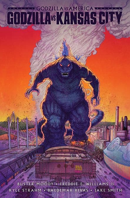 Cover Art for GODZILLA VS. AMERICA KANSAS CITY HC