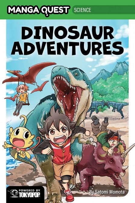 Cover Art for MANGA QUEST SCIENCE DINOSAUR ADVENTURES HC