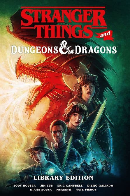 Cover Art for STRANGER THINGS AND DUNGEONS & DRAGONS LIBRARY EDITION HC