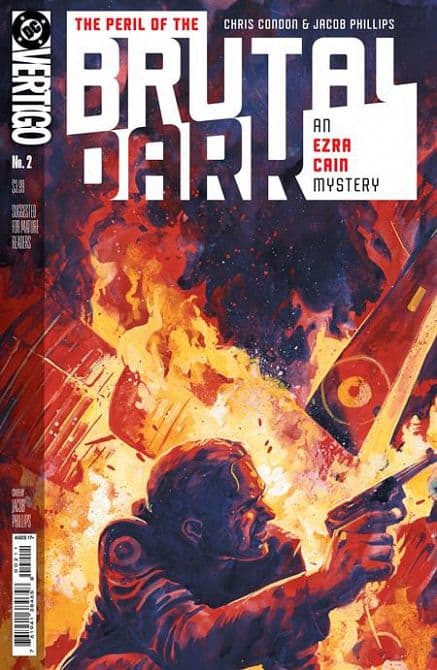Cover Art for THE PERIL OF THE BRUTAL DARK AN EZRA CAIN MYSTERY
