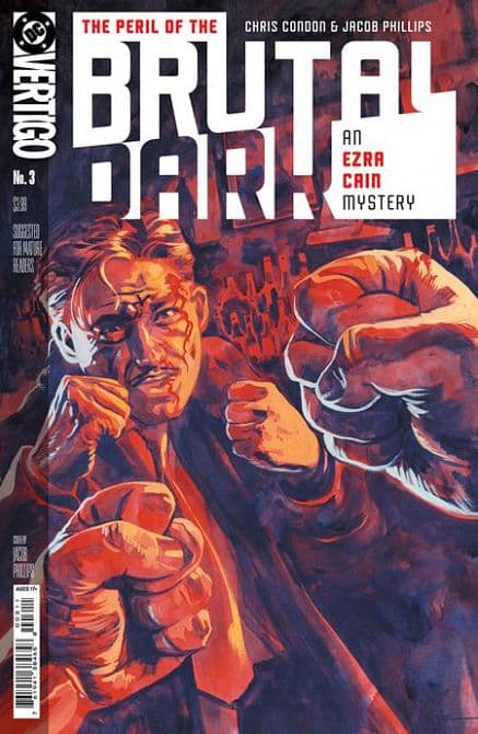 Cover Art for THE PERIL OF THE BRUTAL DARK AN EZRA CAIN MYSTERY