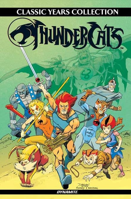 Cover Art für THUNDERCATS CLASSIC YEARS COLLECTION OMNIBUS HC HOMAGE COVER SIGNED BY DECLAN SHALVEY