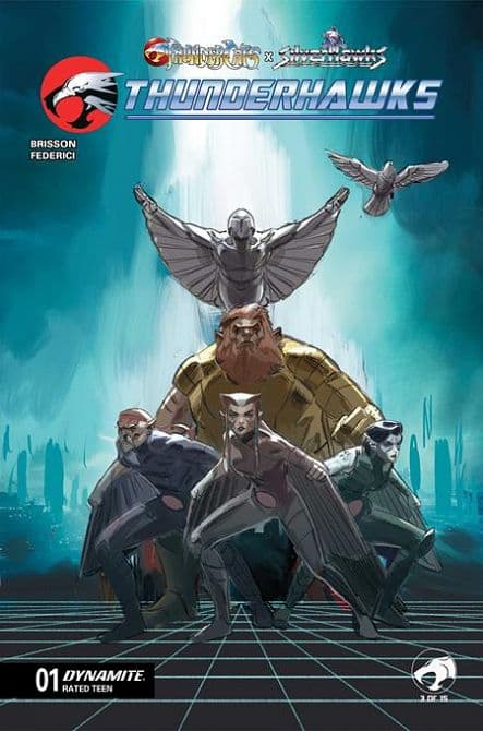 Cover Art for THUNDERCATS X SILVERHAWKS THUNDERHAWKS