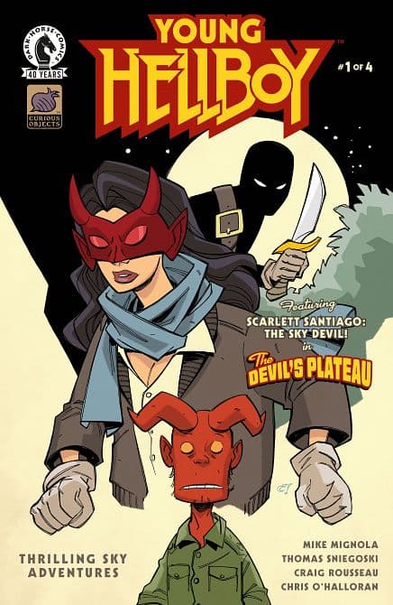 Cover Art for YOUNG HELLBOY THRILLING SKY ADVENTURES