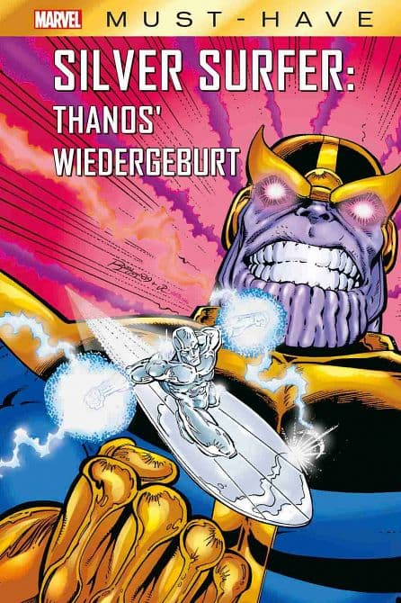 Cover Art for MARVEL MUST-HAVE: SILVER SURFER-THANOS' WIEDERGEBURT ( HC )