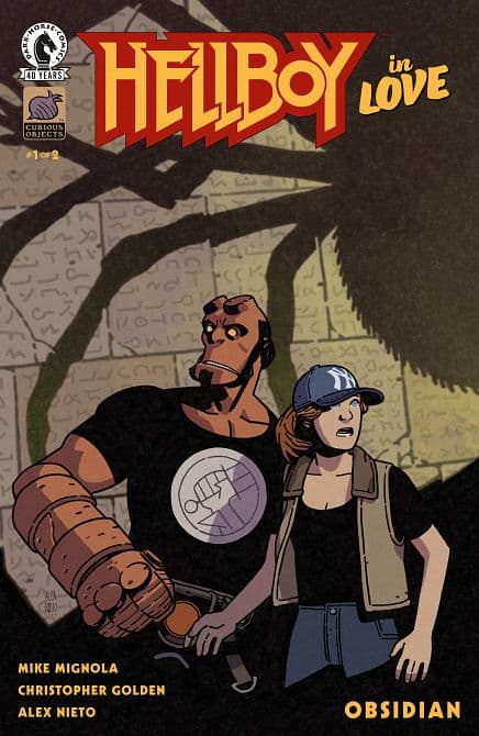 Cover Art for HELLBOY IN LOVE OBSIDIAN