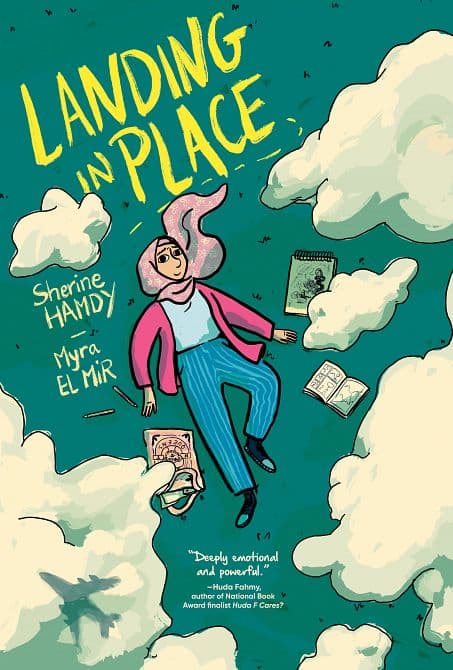 Cover Art for LANDING IN PLACE A GRAPHIC NOVEL TP