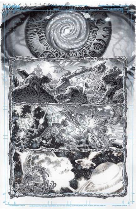OLYMPUS SAGA MEGALITH #1 – Cvr Za Lewis Larosa Original Art Edition 24 Variant Cover