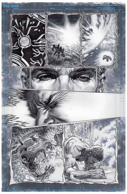 OLYMPUS SAGA MEGALITH #1 – Cvr Zc Lewis Larosa Original Art Edition 26 Variant Cover