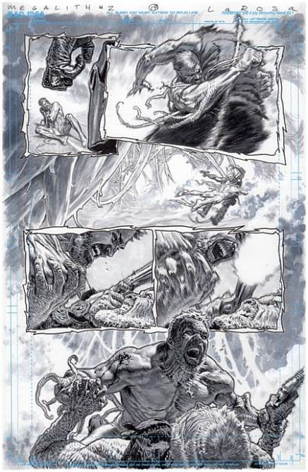 OLYMPUS SAGA MEGALITH #1 – Cvr Ze Lewis Larosa Original Art Edition 28 Variant Cover