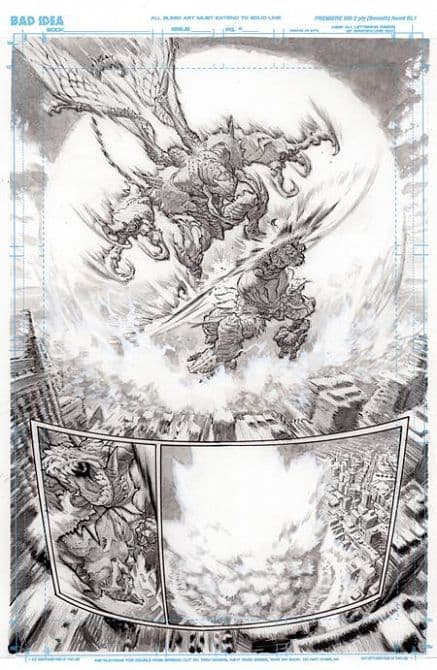 OLYMPUS SAGA MEGALITH #1 – Cvr G Lewis Larosa Original Art Edition 4 Variant Cover