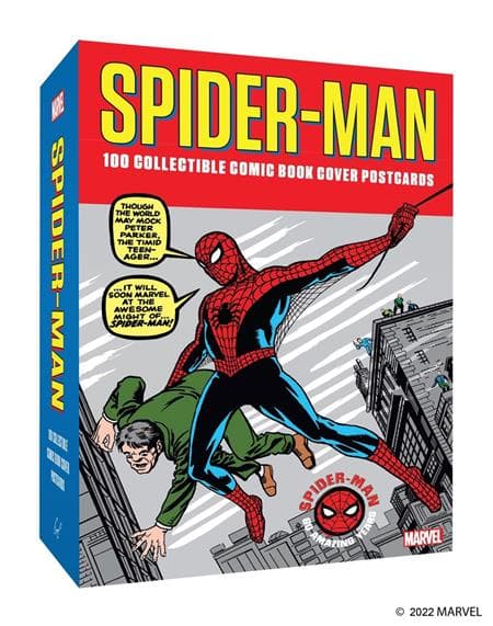 Cover Art for MARVEL SPIDER-MAN 100 COLLECTIBLE COMIC BOOK COVER POSTCARDS