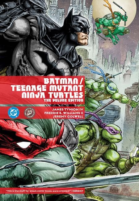 Cover Art for BATMAN TEENAGE MUTANT NINJA TURTLES THE DELUXE EDITION HC ( 2026 EDITION )