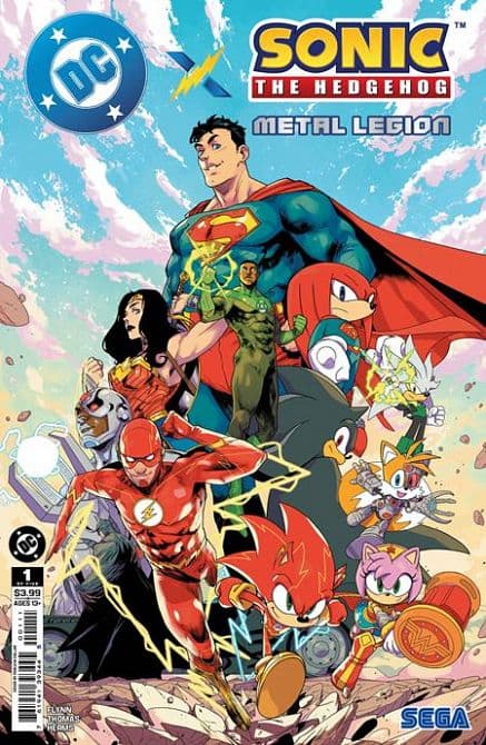 Cover Art for DC X SONIC THE HEDGEHOG THE METAL LEGION
