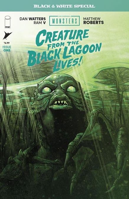 Cover Art for UNIVERSAL MONSTERS CREATURE FROM THE BLACK LAGOON LIVES BLACK & WHITE SPECIAL
