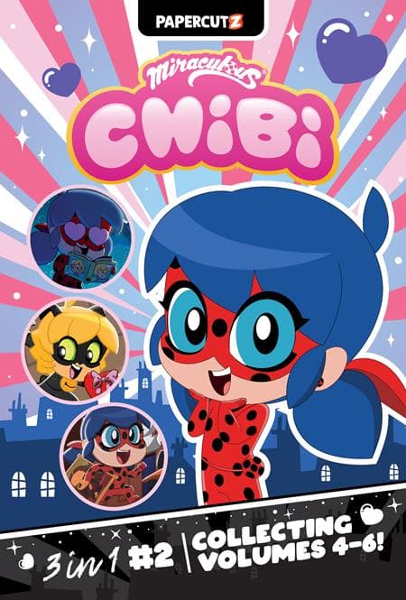 Cover Art for MIRACULOUS LADYBUG CHIBI 3-IN-1 TP VOL 02