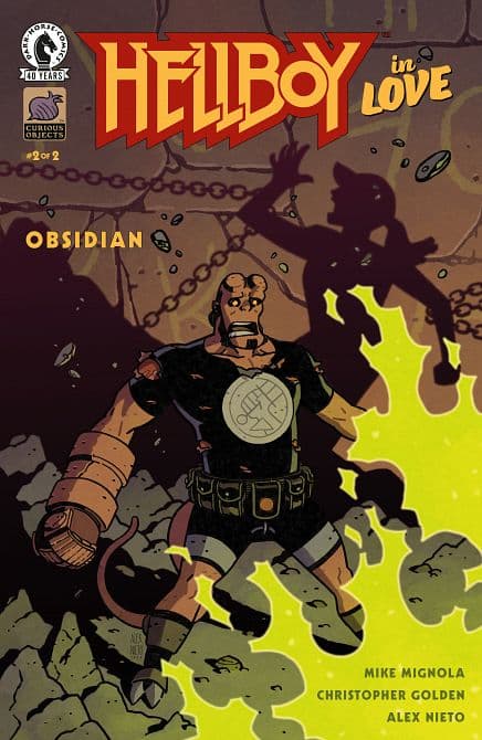 Cover Art for HELLBOY IN LOVE OBSIDIAN