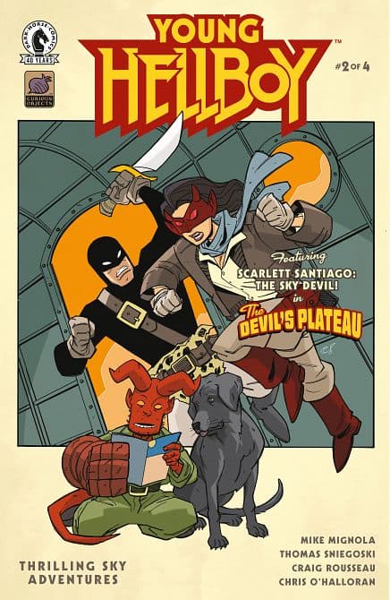 Cover Art for YOUNG HELLBOY THRILLING SKY ADVENTURES