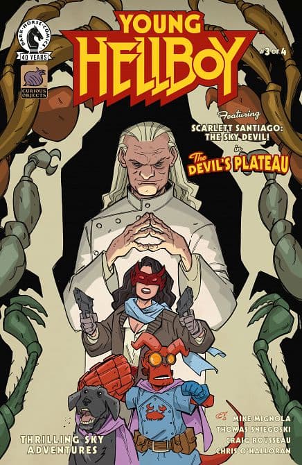 Cover Art for YOUNG HELLBOY THRILLING SKY ADVENTURES
