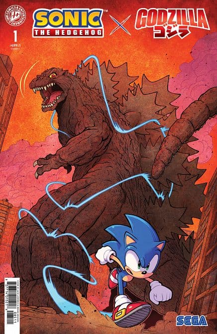 Cover von SONIC THE HEDGEHOG X GODZILLA #1