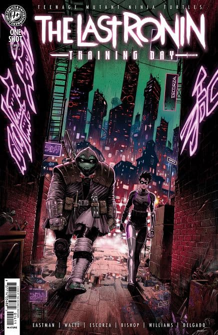 TEENAGE MUTANT NINJA TURTLES THE LAST RONIN-TRAINING DAY COVER A ( ESCORZA BROTHERS )
