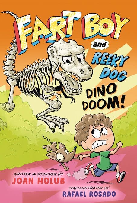 Cover Art for FART BOY AND REEKY DOG DINO DOOM! HC