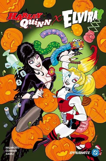 Cover Art für HARLEY QUINN X ELVIRA HC