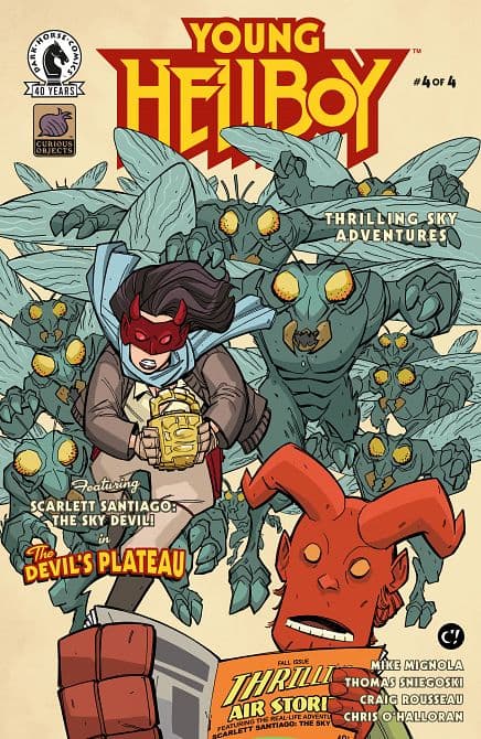 Cover Art for YOUNG HELLBOY THRILLING SKY ADVENTURES