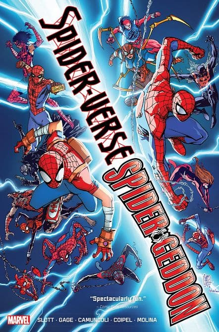 Cover Art for SPIDER-VERSE/SPIDER-GEDDON OMNIBUS GIUSEPPE CAMUNCOLI COVER [ NEW PRINTING, DM ONLY ] HC
