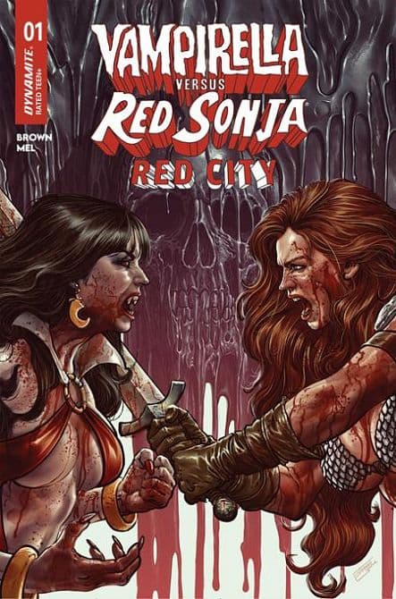 Cover Art for VAMPIRELLA VS RED SONJA RED CITY